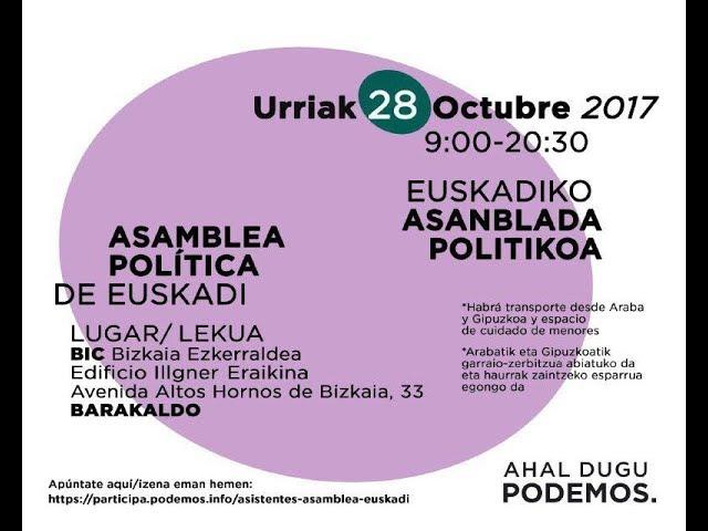 ASAMBLEA POLÍTICA - ASANBLADA HIRITARRA AHAL DUGU PODEMOS