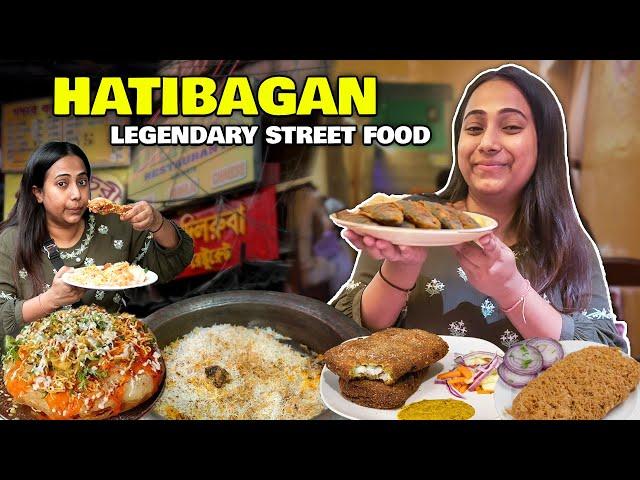 Kolkata’s Legendary STREET FOOD in Hatibagan | Dhakai Puri, Biryani, Tikia Roti, Prawn Cutlet & more