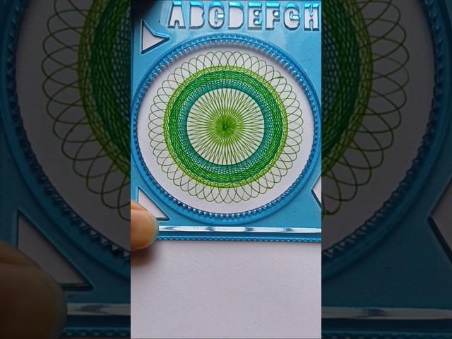 Double green ️ || easy drawing #shorts #ytshorts #spirograph #art #trending