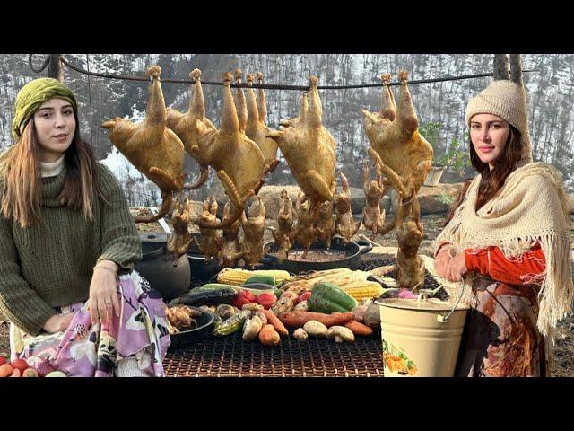 Daily Village Life: Smoking Quail and Chicken in The Old Way!