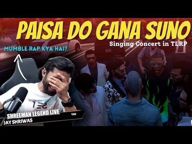 Shreeman Legend Singing Concert in Tlrp | Pappa Mafia Mumble Rap | #gta5 #comedy