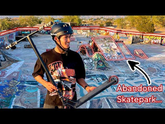 Scootering at Skatepark with NO LAWS.. (strange)