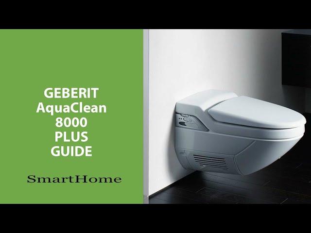 Sådan indstiller du dit douchetoilet: Geberit AquaClean 8000plus UP