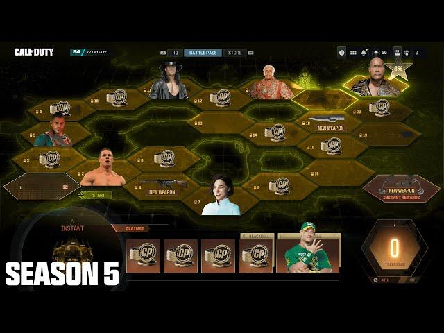 NEW MW3 Season 5 Battle Pass Operators & Weapons LEAKED! (WWE Event, Blackcell & More)