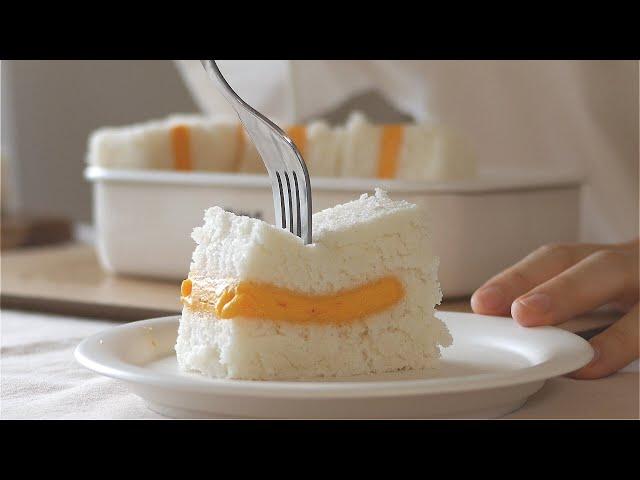 [ eng cooking ] Cheddar Cheese Rice Cake : 체다치즈 백설기 : チェダチーズ糕