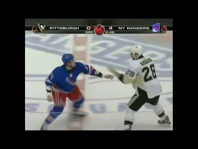 Penguins - Rangers rough stuff 1/5/09