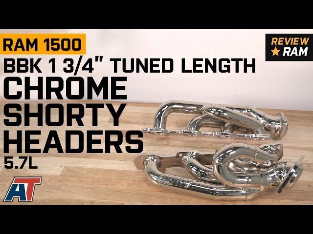2009-2018 Ram BBK 1-3/4" Tuned Length Chrome Shorty Headers 5.7L Review