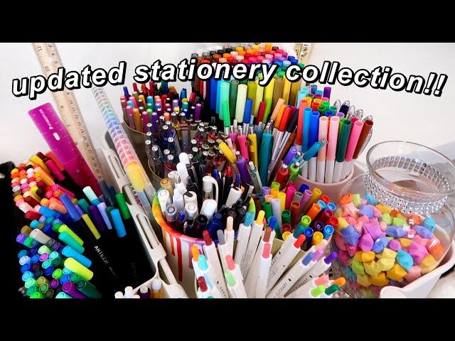 my UPDATED stationery collection!! | brush pens, pens, markers, and MORE