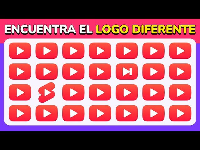 Encuentra el Diferente - Desafío de Logos  | 30 Niveles - Fácil, Medio, Difícil