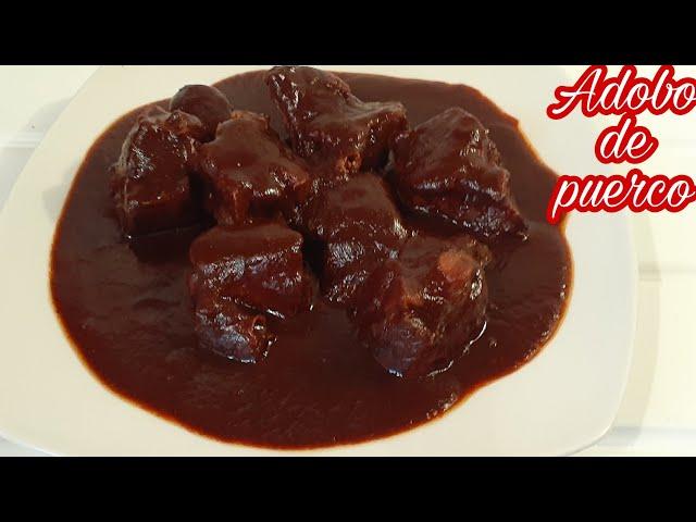 ADOBO de PUERCOEL SECRETO está en la salsaADOBO o FRITO de puerco