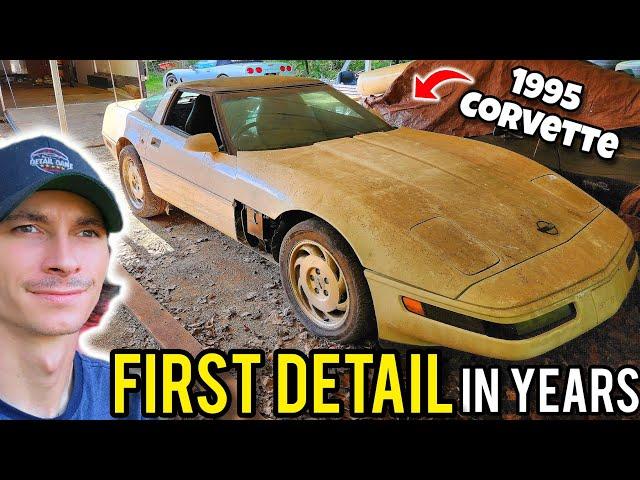 I Found a FILTHY Corvette Parked Outside & Detailed it Like New