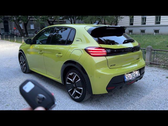 New PEUGEOT 208 (48V HYBRID) 2024 FACELIFT - EVENING POV test drive in the city