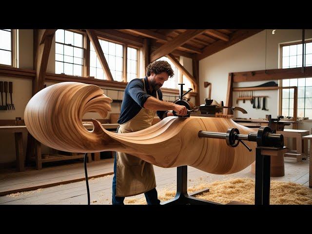 Discover the Extremely Art Woodturning Journey // Asian Woodworking Crafts - Woodturning Artistic