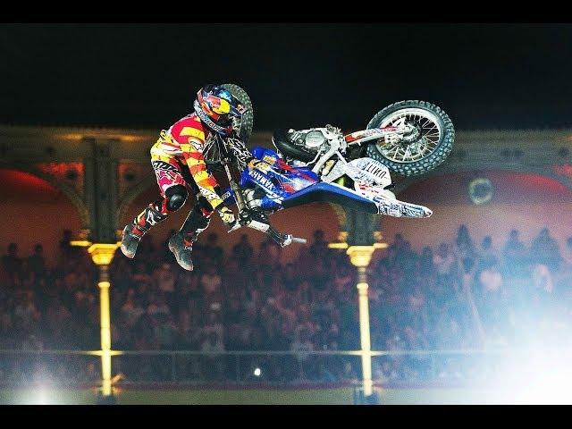 Historic Bike Flip in FMX competition - Red Bull X-Fighters Madrid 2014