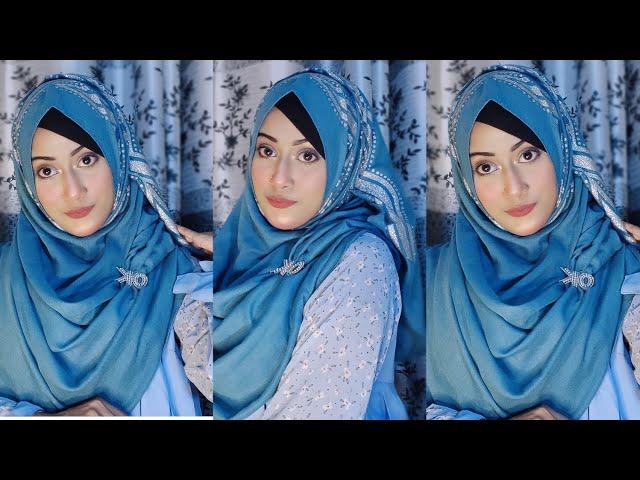 Easy hijab tutorial for beginners||Hijab tutorial with burqa by tonni