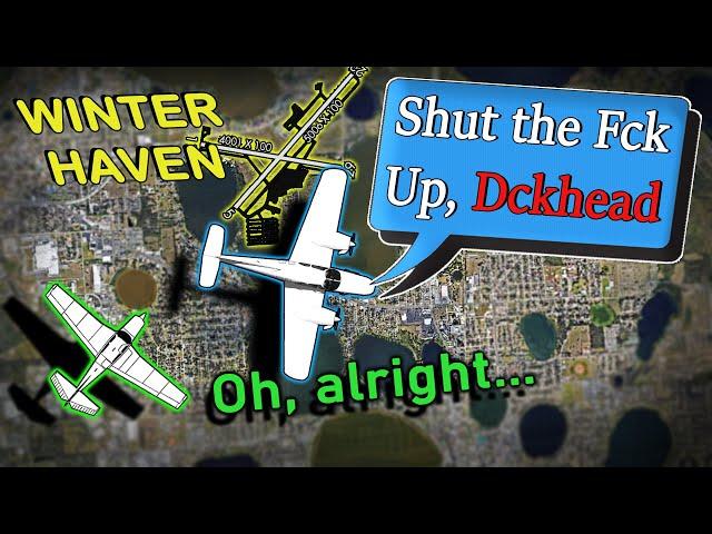 PILOT CURSING / INSULTING ON FREQUENCY at Winter Haven, FL