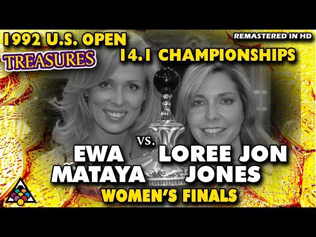 EWA MATAYA vs LOREE JON JONES - 1992 U.S. OPEN STRAIGHT POOL CHAMPIONSHIP WOMEN'S FINALS