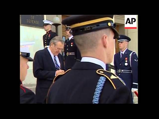 Rumsfeld with Russian counterpart Sergei Ivanov