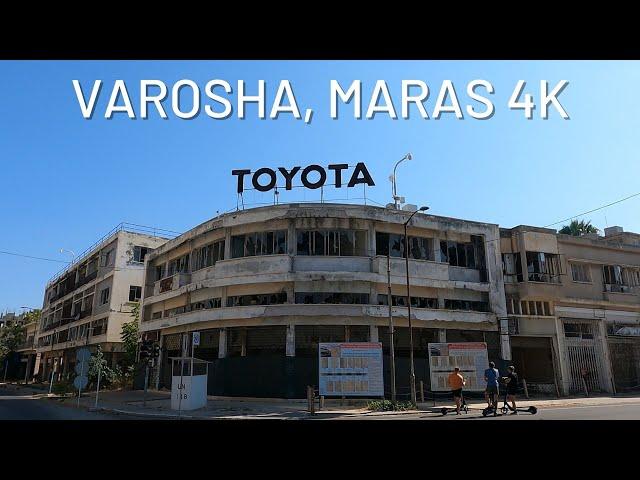 Varosha, Maras Cyprus 4K - Walking Tour in Ghost Town Closed Maras/Varosha