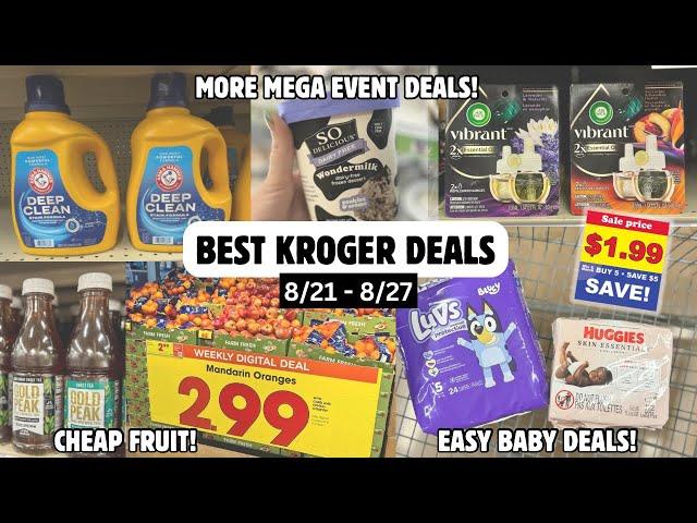 BEST KROGER DEALS | MORE KROGER MEGA EVENT DEALS | EASY COUPON DEALS TO SAVE MONEY | 8/21 - 8/27