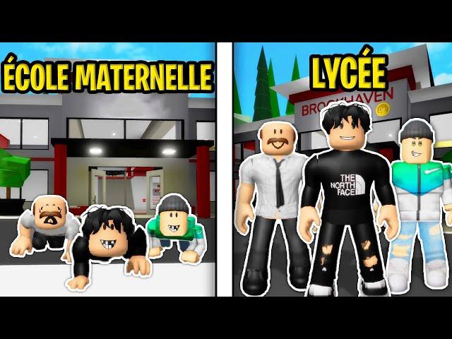 DE LA MATERNELLE AU LYCÉE AVEC MES AMI BROOKHAVEN, ROBLOX