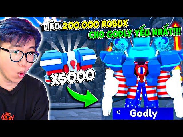 BI HUỲNH DÙNG 200,000 ROBUX MỞ UNIT 0,05% NHƯNG PHẾ NHẤT TOILET TOWER DEFENSE