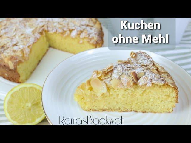 Zitronenkuchen  ohne Mehl blitzschnell gezaubert, Glutenfrei