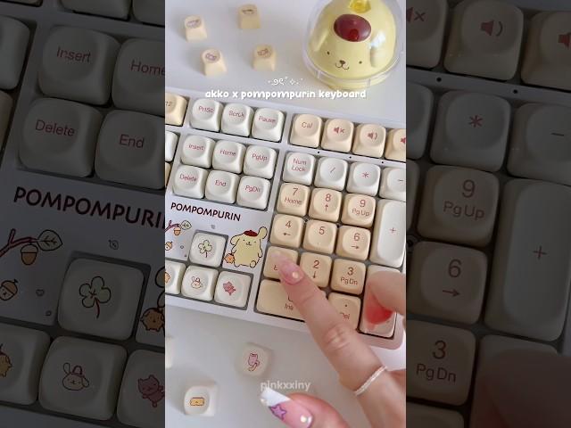 pompompurin keyboard  #keyboard #kawaii #cute #sanrio #pompompurin #shorts