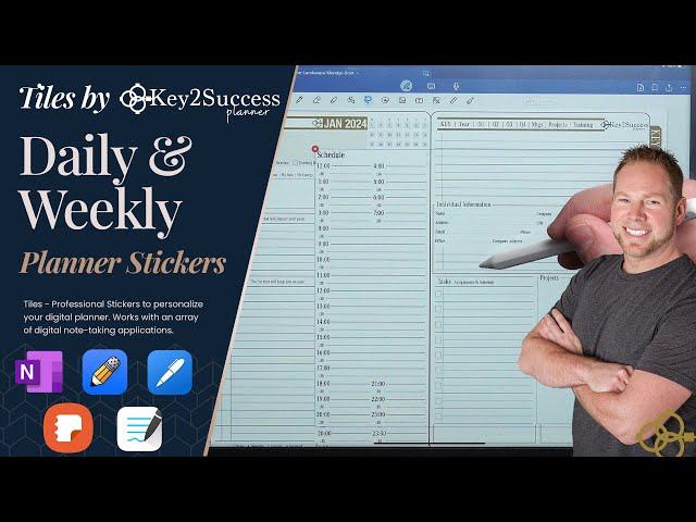 How To Customize Your Digital Planner with Stickers and Tiles | Daily and Weekly Tiles