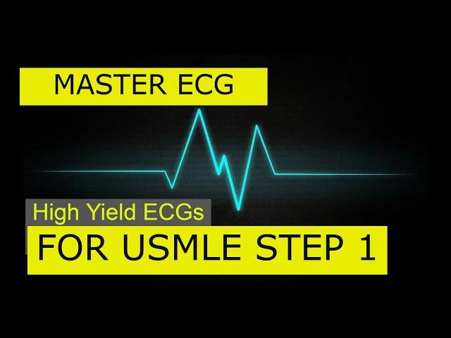 High Yield ECGs for USMLE | Master ECGs FAST (Part 1)