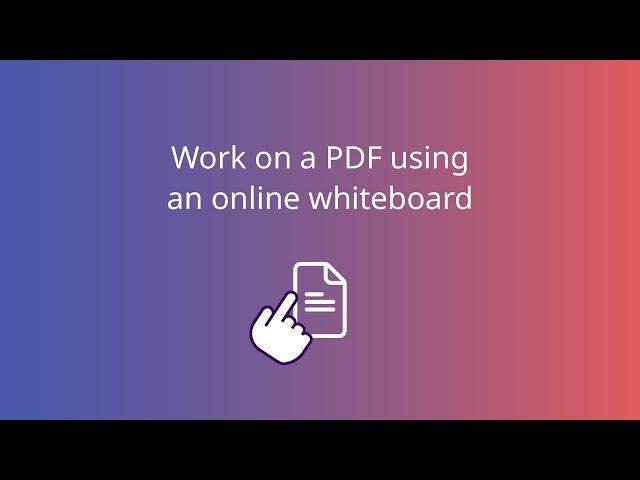 Annotating PDFs using an online whiteboard Explain Everything