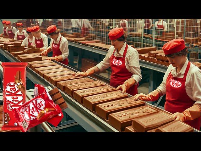 How KitKat Are Made In Factory?  Captain Discovery