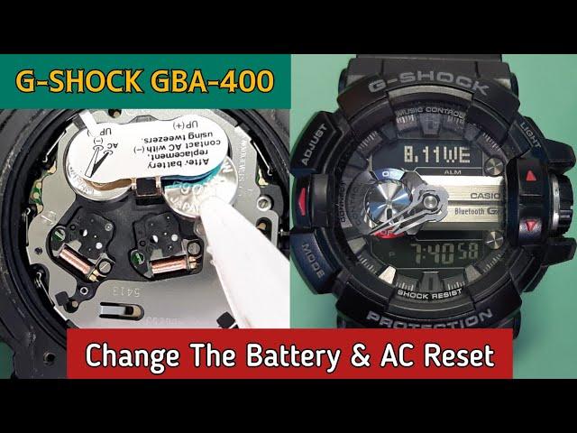 How To Change Battery and AC Reset G-SHOCK G MIX GBA-400 Bluetooth Watch | SolimBD | DIY