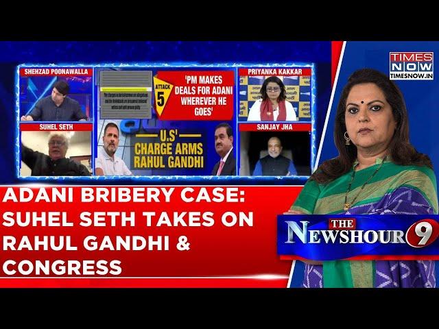 Shehzad Poonawalla Rips Apart AAP; Suhel Seth Questions Timing Of Accusations | Adani Bribery Row