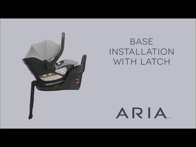 UPPAbaby Aria Infant Car Seat - Base Installation with LATCH