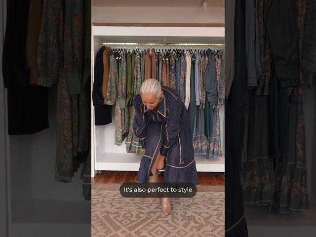 #OWwomen Dani Stevens styling our Tallitha Shirt Dress | OnceWas #oncewas #fashionvideo