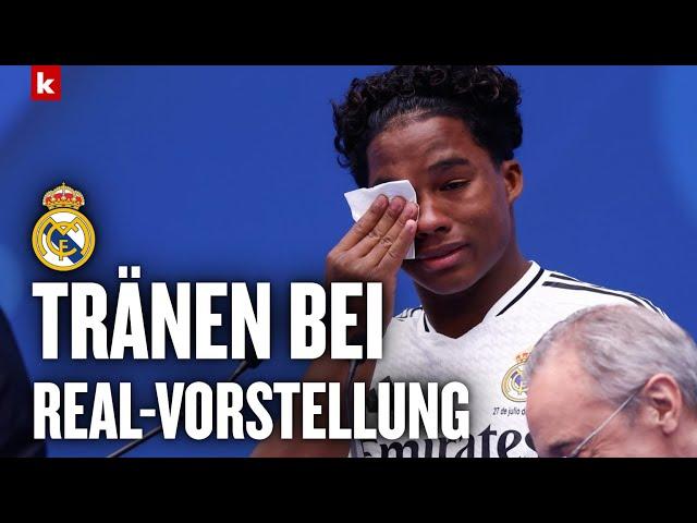 Endrick mit emotionaler Rede: Brasilianisches Super-Talent bei Real Madrid vorgestellt