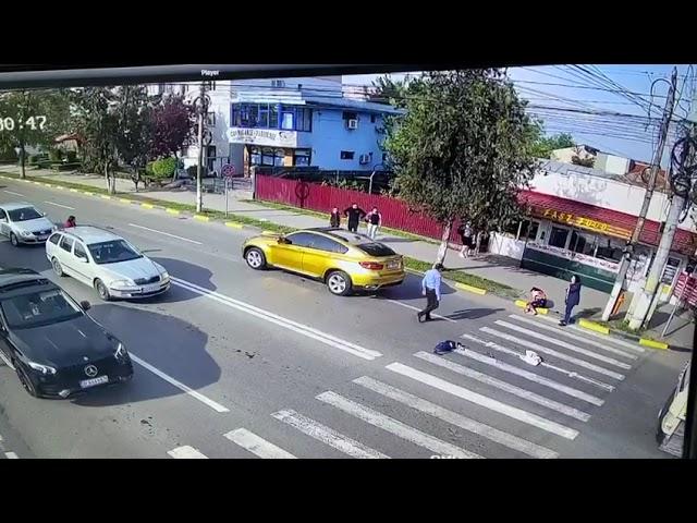 Accident eleve pe trecerea de pietoni Tecuci Galați