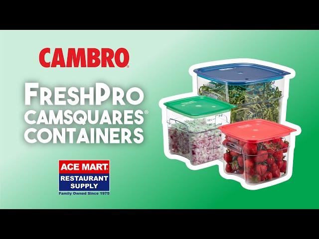 Cambro CamSquare FreshPro food Storage Containers