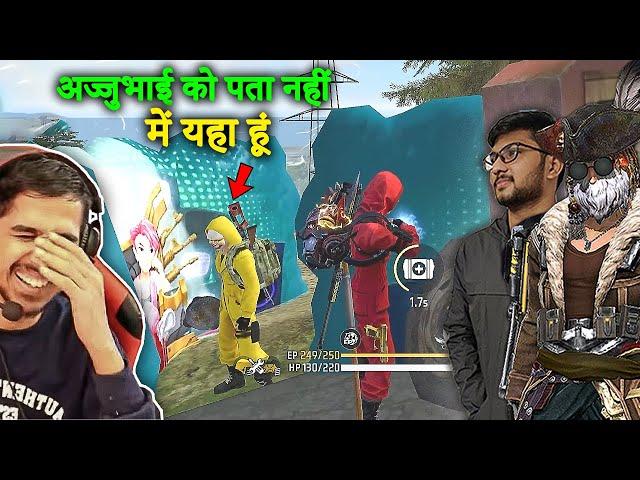 AJJUBHAI FUNNY GAMEPLAY WITH @DesiGamers_ AND @Munnabhaigaming - FREE FIRE HIGHLIGHTS