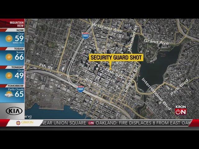 KRON4 security guard shot during attempted armed robbery in Oakland: police