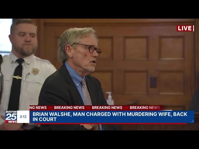 WATCH LIVE: Brian Walshe, man charged with murdering wife, back in court.