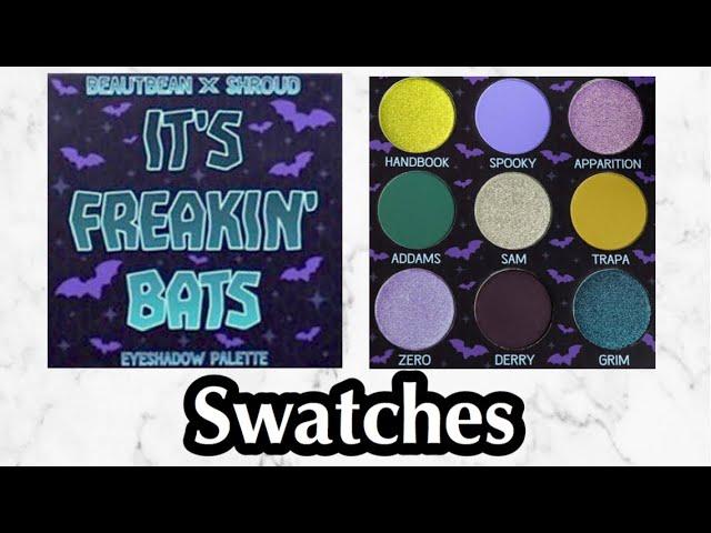 Shroud Cosmetics x BeautBean IT’S FREAKIN’ BATS Eyeshadow Palette Swatches and Review