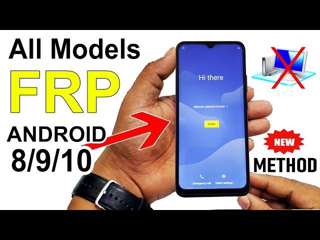 ANDROID 8/9/10 GOOGLE FRP BYPASS 2022 | All Model Phones (Without PC)