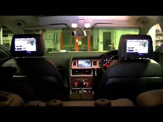 Audi Q7 4L Rear Seat Entertainment System Demonstration from Autofidelity