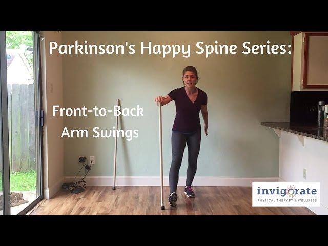 Parkinson's Pole Exercises for a Happy Spine - Front to Back Arm Swings