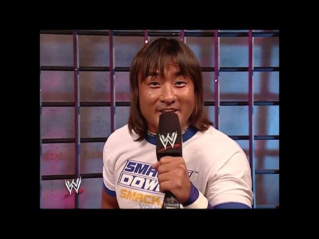 Booker T challenging Funaki to a match (SmackDown 20 may 2004) funny backstage segment