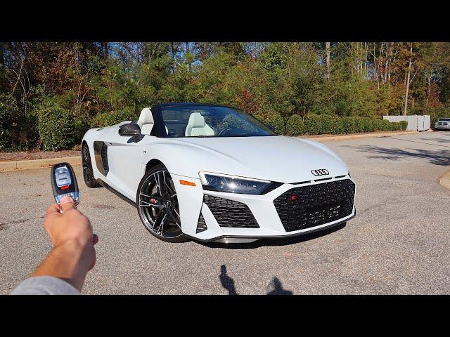 2020 Audi R8 V10 Performance Spider: Start Up, Exhaust, Test Drive and Review