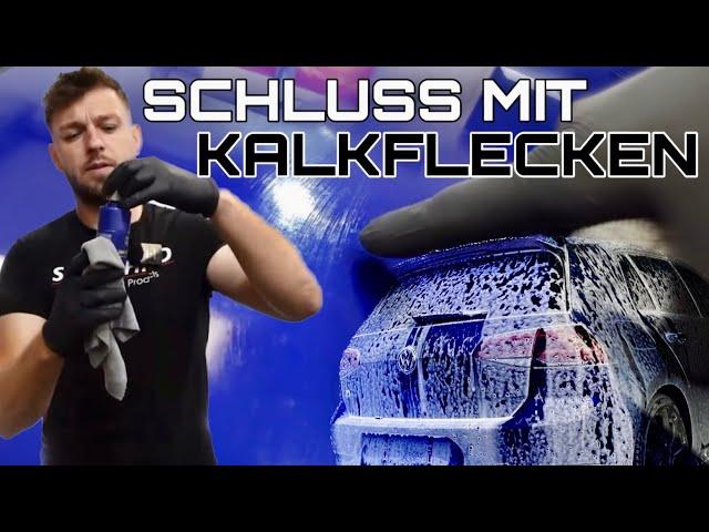 KAMPF gegen eingebrannte Kalkflecken in der Fahrzeug-Aufbereitung ! Embleme tauschen VW GOLF 7 R