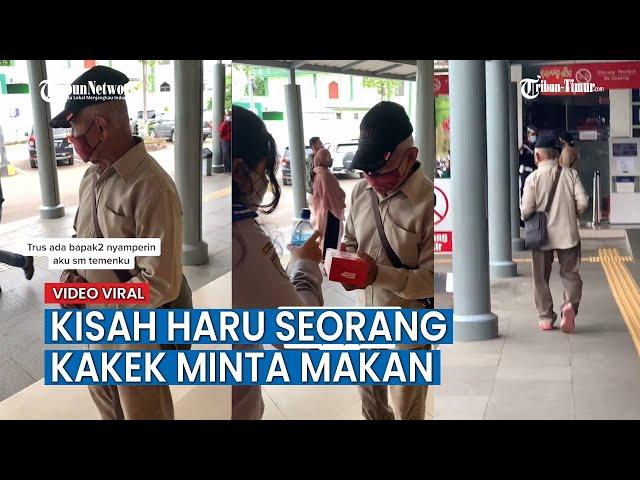 Kisah Haru Seorang Kakek Minta Makan saat di Stasiun, Ini Kisah Dibaliknya